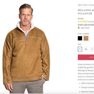 True Grit Sherpa Pullover New without tags